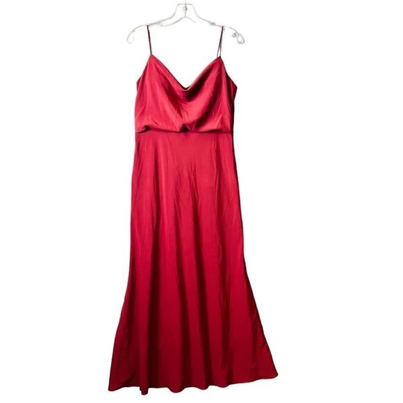 Jenny Yoo Collection Evening Formal Bridesmaid Gown Maxi Dress Dusty Rose US 10 - Picture 9 of 14